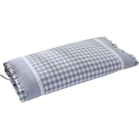 30 x 56, 1 Stück Buchweizenkissen, Großhandelskissen, formstabil, gefüllt mit Buchweizenschalen, Buchweizenkissen (blau), gewaschene Baumwolldecke, großes fertiges Buchweizenprodukt (einschließlich de (1/5)