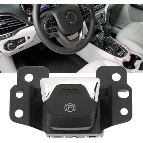 Der elektrische Parkbremshebelschalter ist kompatibel mit Jeep Cherokee 2014-2020 (OE: 68141759AB). (1/5)