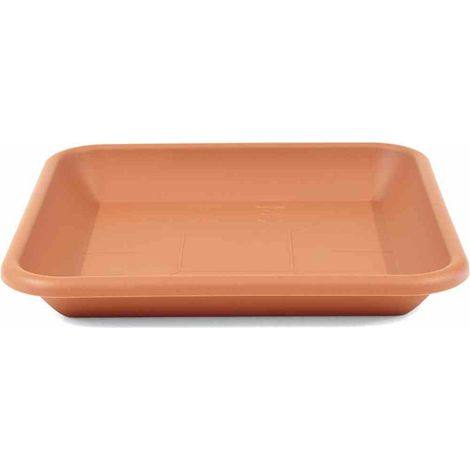 Untersetzer 41 x 41 cm, terracotta zu Siena Garden Topf Quadro 48 x 48 cm