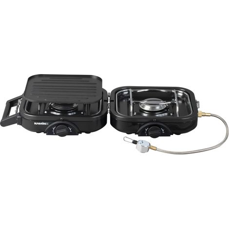 Cobb KaminX klappbarer Gaskocher (2-flammig, Grillplatte, Schwarz) 240020 (1/5)