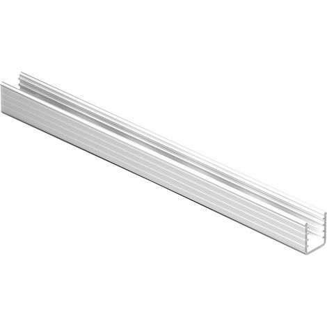 Supra Einschubprofil für Glasschiebetüren Glastärke 6 mm Kunststoff transparent (1/3)