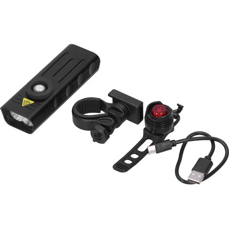 LED-Fahrradscheinwerfer und -rücklicht mit USB-Ladefunktion, wasserdicht (1/5)