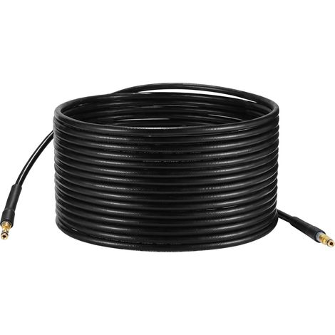 Rallonge de tuyau haute pression 15M – Flexible avec embouts en laiton – Compatible nettoyeurs Kärcher K2 à K7 – Quick Connect