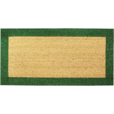 Tapis Coco Bicolor Vert 40x80 - Btb Tapis Benoit