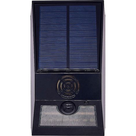 Lampe solaire LED extérieure intelligente anti-insectes, applique murale, pour parc, cour, clôture, rue. (1/5)
