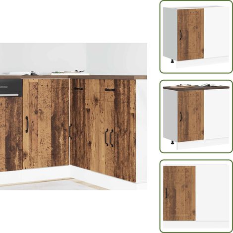 Armadio da cucina - vidaXL Base da Cucina Kalmar Legno Vecchio in Legno Multistrato - Armadio in legno