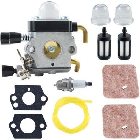 Kit carburateur STIHL FS80 pour HL75, HT70, HT75, SP85, FS85R, FS85T, FS85RX, avec filtre, bougie, joint et kit de durites (1/5)