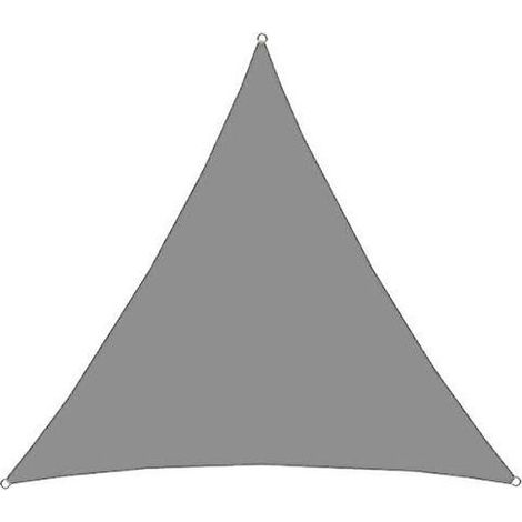 Vela de sombra triangular de poliéster de 4x4x4 metros para protección solar - Tejido repelente al agua (1/4)