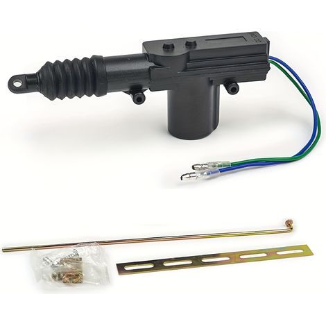 Kit d'actionneur de verrouillage central automobile universel à 2 fils, moteur de serrure de porte électrique, accessoire de remplacement de verrouillage central en alliage d'acier épaissi pour véhicu (1/4)
