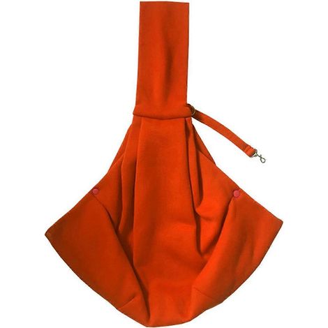 Orangefarbene, bequeme Umhängetasche für Haustiere, kleine Rucksacktasche für Katzen und Hunde