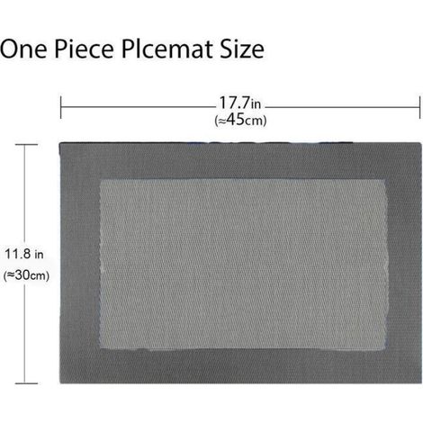Sets De Table - PVC - Résistant Chaleur JusquÀ 85 °C - Pour Salle À Manger Restaurant Bureau - 4 Pièces (1/5)