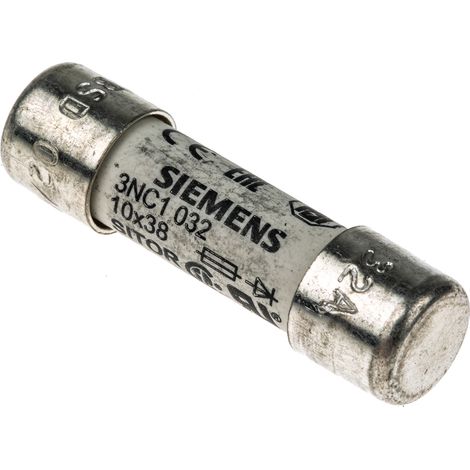 Cartouche fusible Siemens, 32A 10 x 38mm 600V c.a. ( Prix pour Paquet de 10 )