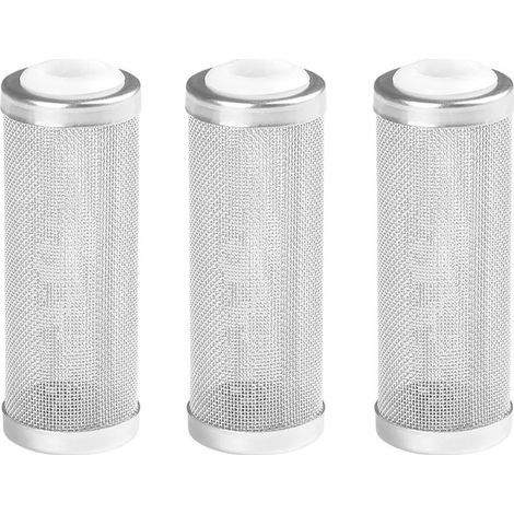 3Pcs 17mm Filter Guard Mesh Aquarium Filter Protection Stainless Steel Fish Tank Mesh Aquarium Strainer for Fish Shrimp Aquarium Accessory (1/5)