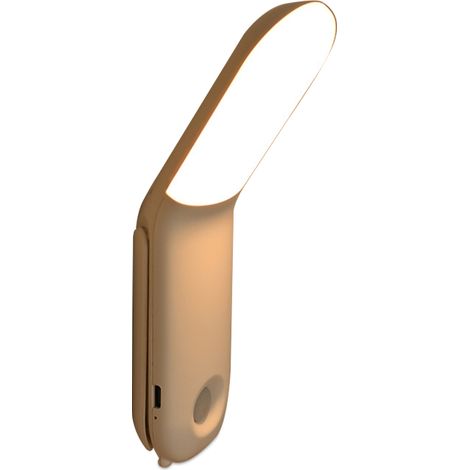 Armoire de commande tactile à veilleuse LED avec 3 températures de couleur, armoire à gradation continue, support de crochet de lecture rotatif à 270 °, forte adsorption magnétique (1/5)