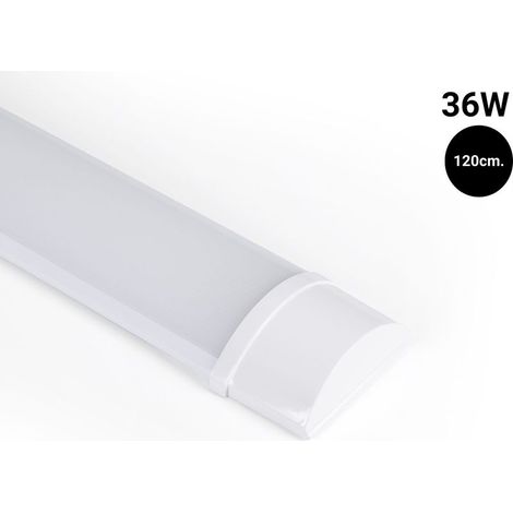 Luminaire LED linéaire 120 cm – 36W blanc neutre – 3850 lumens – IP20 pour bureaux et espaces commerciaux – Installation facile