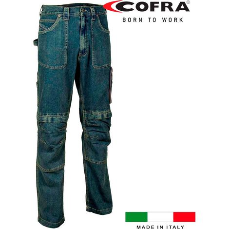 Pantaloni da lavoro Cofra taglia 40 blu navy resistente