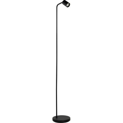 Piantana Industrial Minimal Rigomagno Acciaio Nero 1 Luce Gu10 Ip20