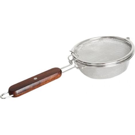 Kaffeefilter, Holzgriff, Edelstahl-KaffeeröSter-Netz, RöStnetz für Gebratene Bohnen, Heim-KaffeeröSter mit Offenem Feuer