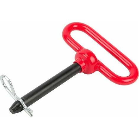 – Axe en acier avec poignée 12mm – Longueur 160mm – Goupille béta pour attelage remorque tracteur camion – Usage robuste (1/2)