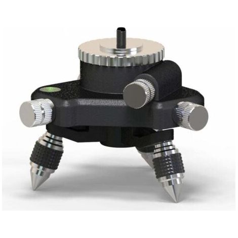 Laser-Nivellieradapter – 360° drehbare Basis für Linienlaser-Nivellier-Stativanschluss, schwenkbare Stativbasis für 6,35-mm- und 5/8"-Nivellieradapter