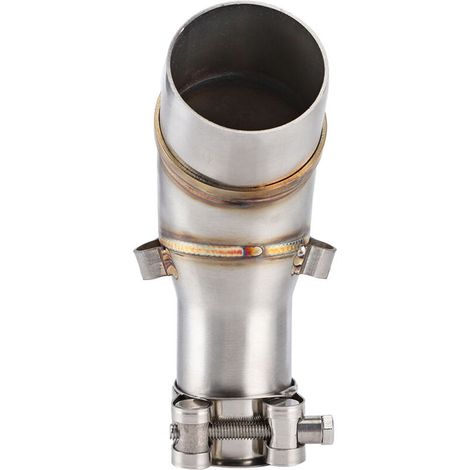 Connecteur d'adaptateur de tuyau de liaison intermédiaire d'échappement de moto sans lacet pour Yamaha R25 R3 2013-2016 (1/4)