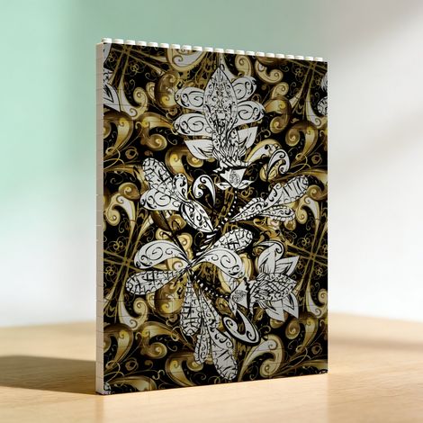 Cadre en briques créatif à faire soi‑même pour adultes, cadeau romantique pour anniversaire (1/5)