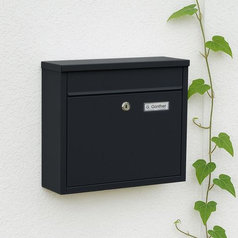 Boite aux lettres murale en fer grande fente 4 cles incluses