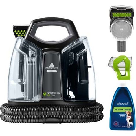 Bissell – Nettoyeur de taches pour animaux 330W – Réservoir 1,1L – Tuyau flexible 2,2m – Cordon 5m – Accessoire spécial animaux
