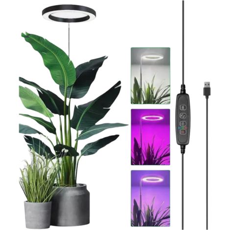 1 Lampe de culture LED 72 diodes spectre complet 3 modes minuterie pour plantes d'intérieur(Troisième trimestre : septembre) (1/5)