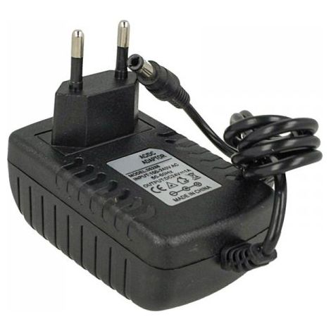 24V Trasformatore Alimentatore 24W 1A con Spina da Presa 220V a DC 24V Nero (1/2)