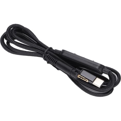 Câble audio de remplacement pour casque USB-C vers jack 2,5 mm avec microphone et contrôle du volume