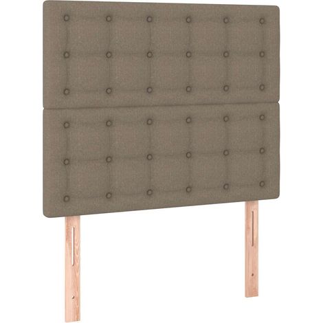 Maison Exclusive - Cabecero de cama gris topo 90x5x118/128 cm Tel (1/5)