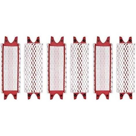 Lot de 6 lavettes microfibre pour Vileda EasyWring Ultramax – Nettoyage sols durs – Dimensions 36x14 cm – Résistantes à l'usure (1/5)