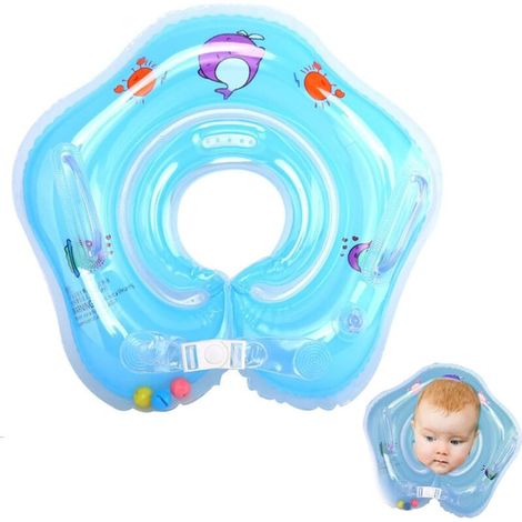 Aide à la natation portable pour bébés, bouée de natation en matériau non toxique et dotée de caractéristiques permettant un gonflage et un dégonflage faciles. (1/4)