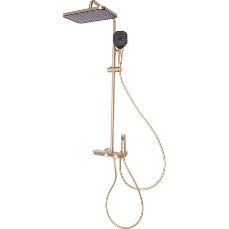 Thermostat-Duschsäule, Duschsystem mit Handbrause und Bidetbrause, wandmontierte Badarmatur und Duschset