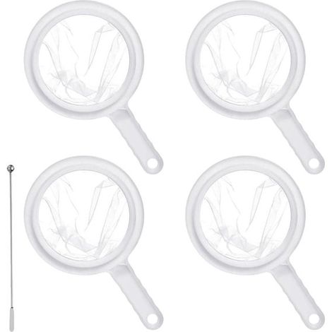 filtros coladores, Malla 80/100/200/400, Colador fino, Cocina, Colador pequeño con asas, Perfecto para filtrar zumos, leche, leche de soja y café (1/5)