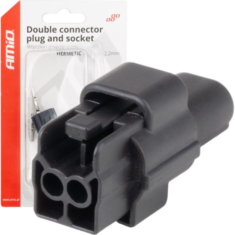 Juego de conectores eléctricos impermeables de 2 pines y 2,2 mm amio-04346 (1/5)