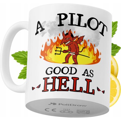 Tazza da caffè/tè divertente e umoristica per un pilota, con grafica e testo divertenti. Tazza ideale per compleanni, onomastici e festività. Tazza premium per occasioni speciali, per casa, ufficio, l