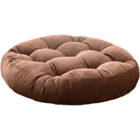 1 coussin de siège et tapis de sol (marron - grand cercle de diamètre 55)