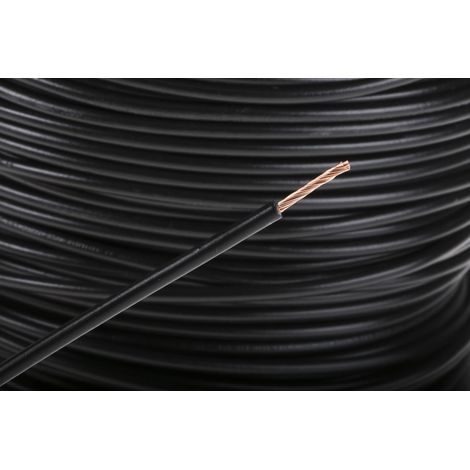 Câble triple homologation RS PRO, Noir, Section 1,5 mm² 1 kV c.c., 600 V c.a., , Triple homologation ( Prix pour Bobine de 100 Mètres ) (1/3)
