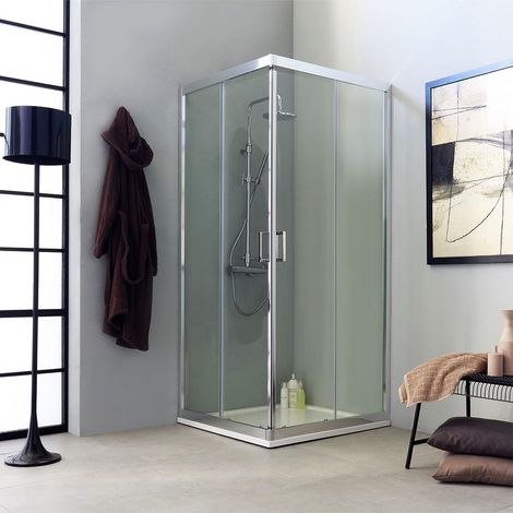 Quadratische Eckdusche 90X90x195 Cm – Vollrahmen  Fly