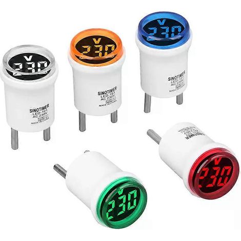 Wechselstrom-Spannungsmesser 50–500 V mit EU-Stecker, LED-Digitalanzeige, Kontrollleuchte und Prüflampe für Elektriker (1/4)