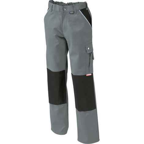 Planam  pantalón  trabajo  Canvas  320  talla  52  gris  /  negro  -  2123052 (1/2)