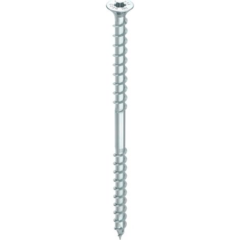 Tornillo HECO-Topix-Plus Therm - Ø10x460mm - Cabeza avellanada con alvéolos avellanados - Rosca bajo cabeza - T40 - Caja de 25 - 61610