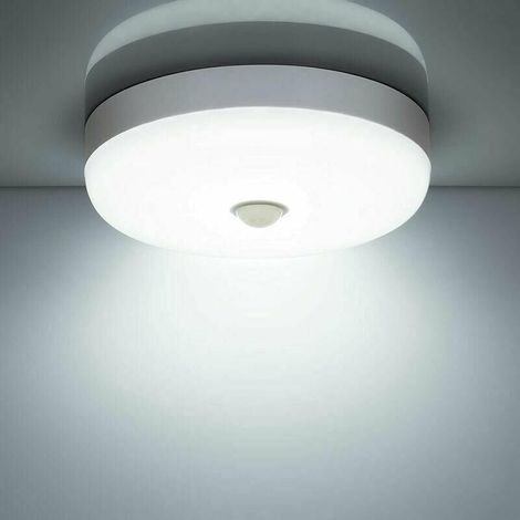 LED Ceiling Light Motion Sensor 12W 1500LM 6500K Cool White IP56 Waterproof Round LED Ceiling Light for Outdoor Indoor Staircase Bathroom Garage Corridor [Energy Class E], Versailles (1/5)