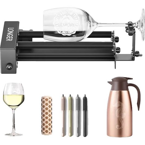 Rouleau rotatif, rotation à 360°, plage de diamètre réglable, Kits de mise à niveau de rouleaux rotatifs PLUS LONGS