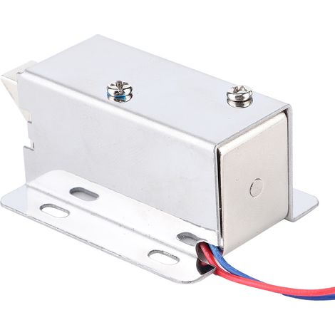 Serrure Électromagnétique 12 V - Mini Verrou Pour Tiroir Armoire Porte Fenêtre - Montage En Surface - 6,6 x 4,3 cm - 1 Pièce