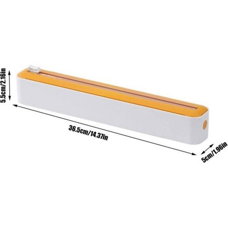 Distributeur De Film, Rangement Papier Alu Et Film Alimentaire, Boîte De Découpe De Film Alimentaire, Distributeur De Fil (1/5)