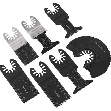 Kit d'accessoires pour outil multifonction oscillant comprenant 52 lames de scie en acier à haute teneur en carbone, idéal pour le bricolage à domicile. (1/5)