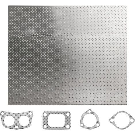 Feuille Plaque Joint Echappement Collecteur Epaisseur 1.8mm di Mensions 30x20cm, Feuille De Joint D'echappement Universelle Découpable, Papier Joint D'échappement pour Réparation Moteur (1/5)